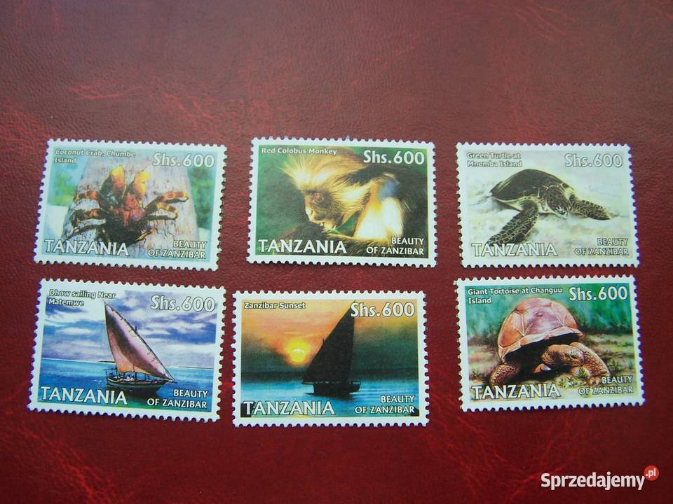 Tanzania 2006 MNH Fauna żółw pająk małpa Tychy sprzedam