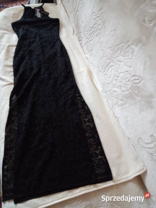 XXS32 RIVER ISLANDCzarnadługa sukienka Kraków