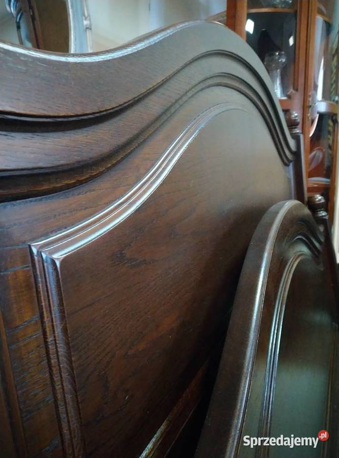 Dębowa sypialnia łóżko ze stelażem i 2 szafki Antyki, Sztuka, Kolekcje Białystok
