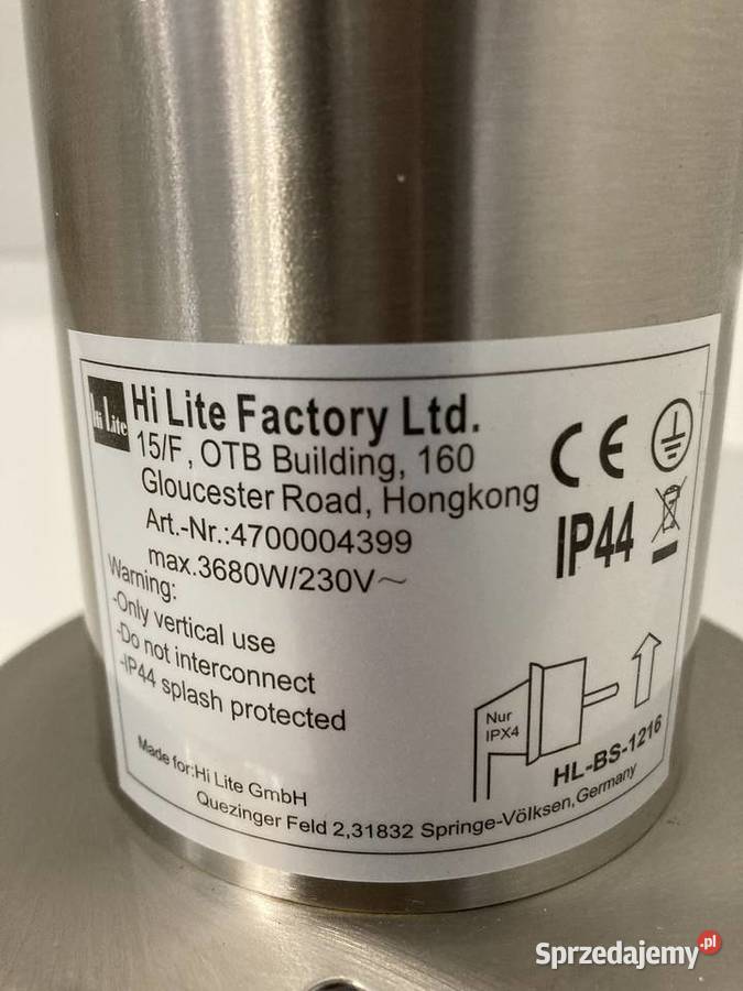 Słupek ogrodowy zewnętrzny z 4 gniazdami 230V Rokietnica sprzedam