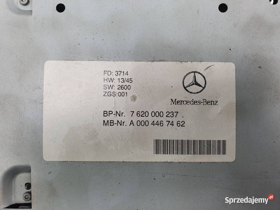 RADIO MERCEDES ACTROS MP4 A0004467462 osobowe kujawsko-pomorskie Lipno