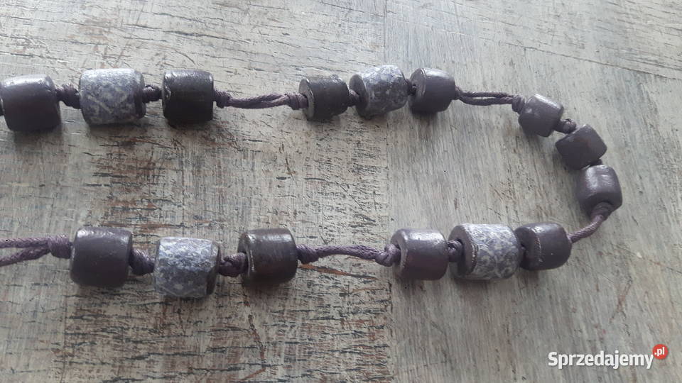 Naszyjnik ceramiczny ręcznie wykonany Otwock