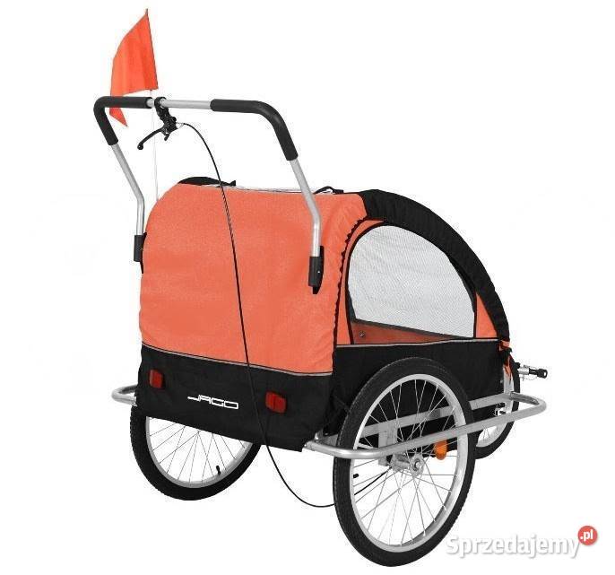 Przyczepka rowerowa 2 osobowa dzieci Brzeziny