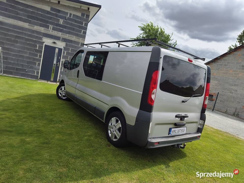 RENAULT TRAFIC LONG BRYGADÓWKA 6 OSÓB BAGAŻNIK Bartochów