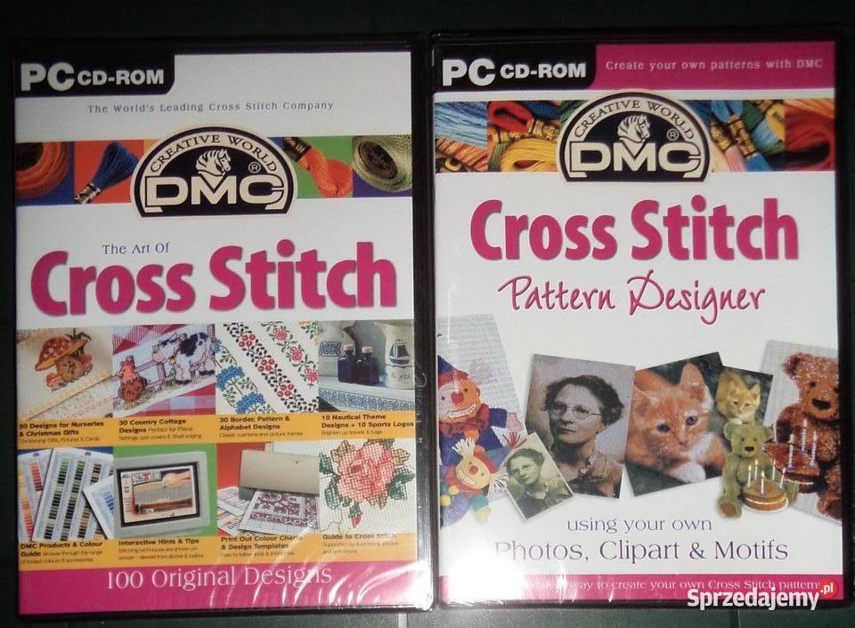 Cross Stich Designer PC CD BOX 2002 2 płyty podkarpackie Rzeszów