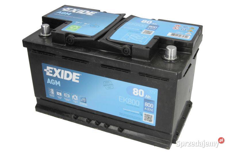 Akumulator EXIDE EK800 12V 80Ah800A STARTSTOP Wrocław