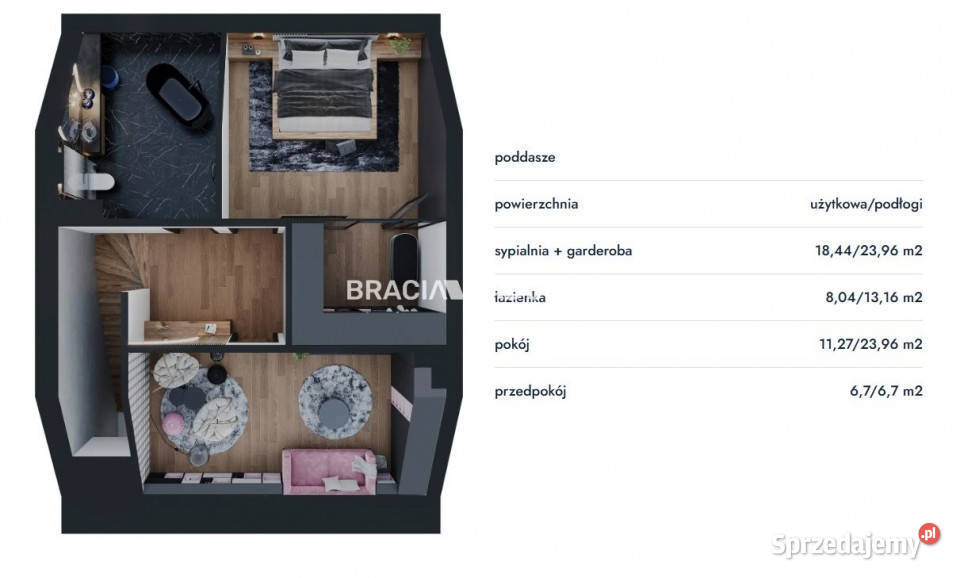 Mieszkanie 6984m2 3pok Śledziejowice