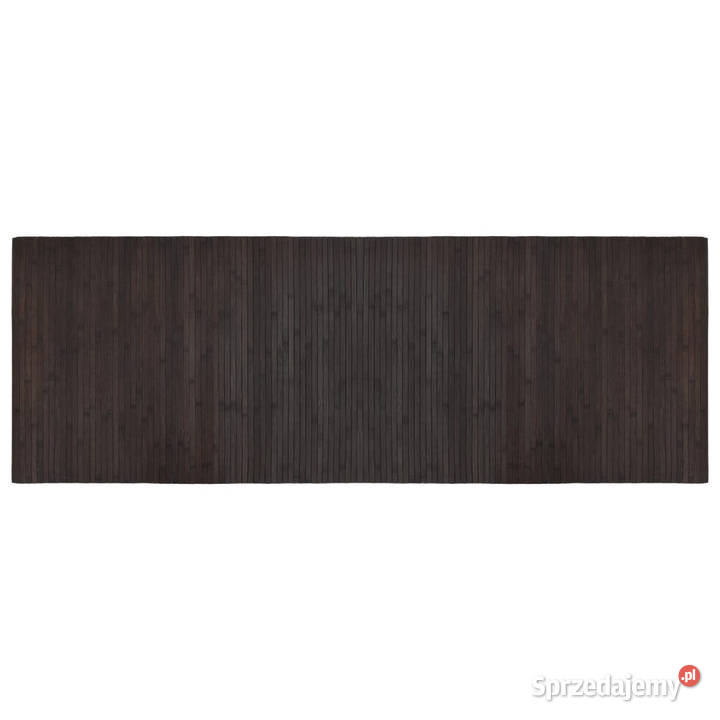 Dywan prostokątny ciemnobrązowy 70x200 bambusowy Warszawa