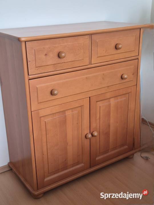Drewniana komoda stan półka 2 szuflady 100cm mazowieckie sprzedam