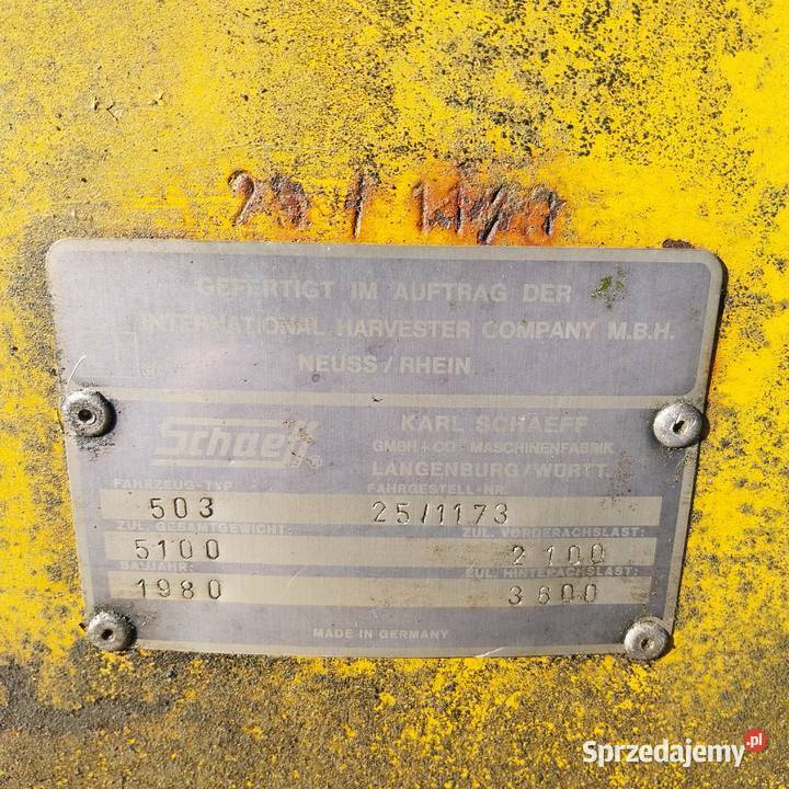 Sprzedam koparko ładowarkę Schaeff 503 Krosna