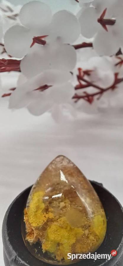 Kolekcjonerski naturalny kwarc fantomowy żółty Olsztyn