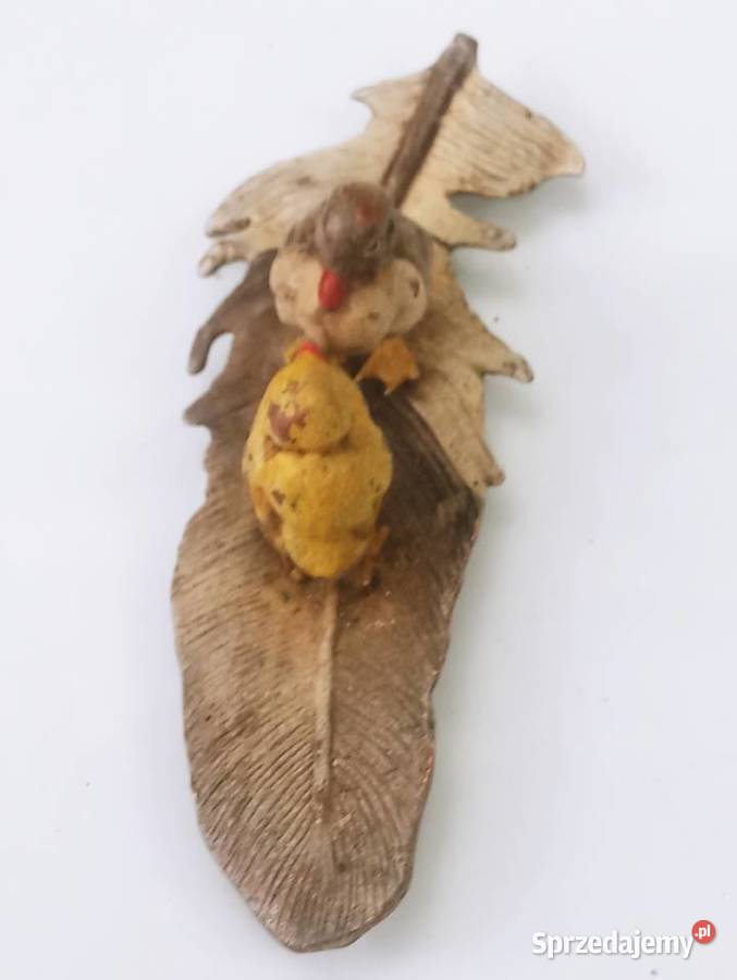 Franz Bergmann Brąz Rzeźba Ptaszki na Piórze Nowa Sól