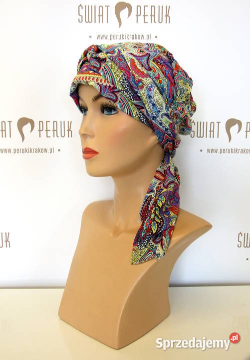 Turban z długim wiązaniem Opatów sprzedam