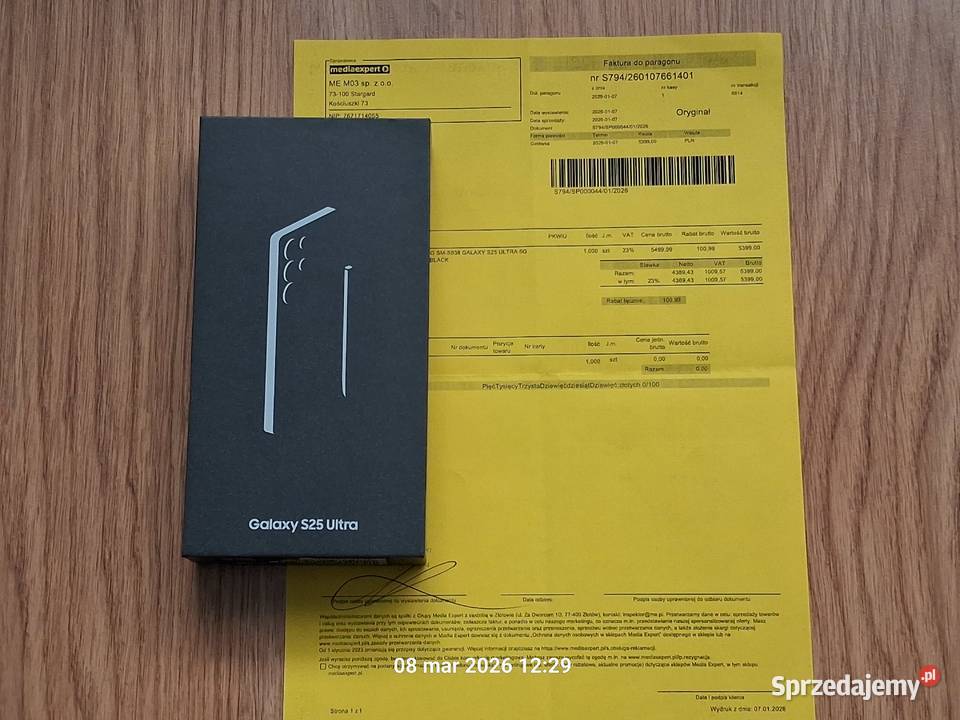 Samsung Galaxy S25 Ultra 5G 12256GBDS z Media Stargard