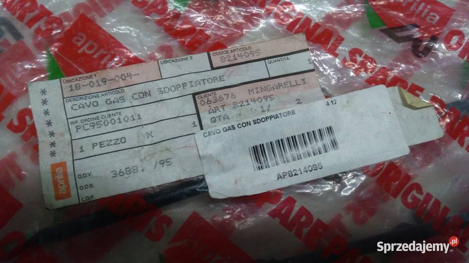 LINKA GAZU ORGINAŁ APRILIA RS 125 AP8214095 Bielsk Podlaski sprzedam