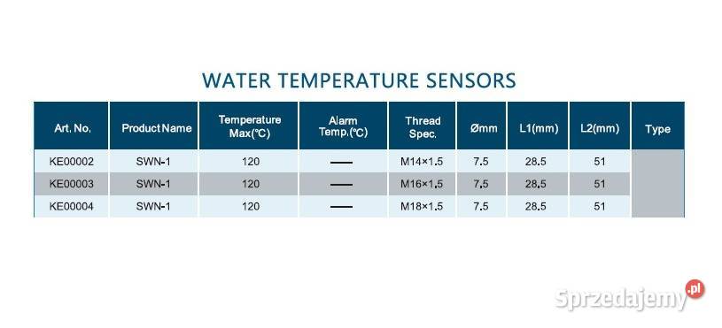 Wskaźnik Temperatury Wody 52mm KUS seria Sea V Gorzów Wielkopolski