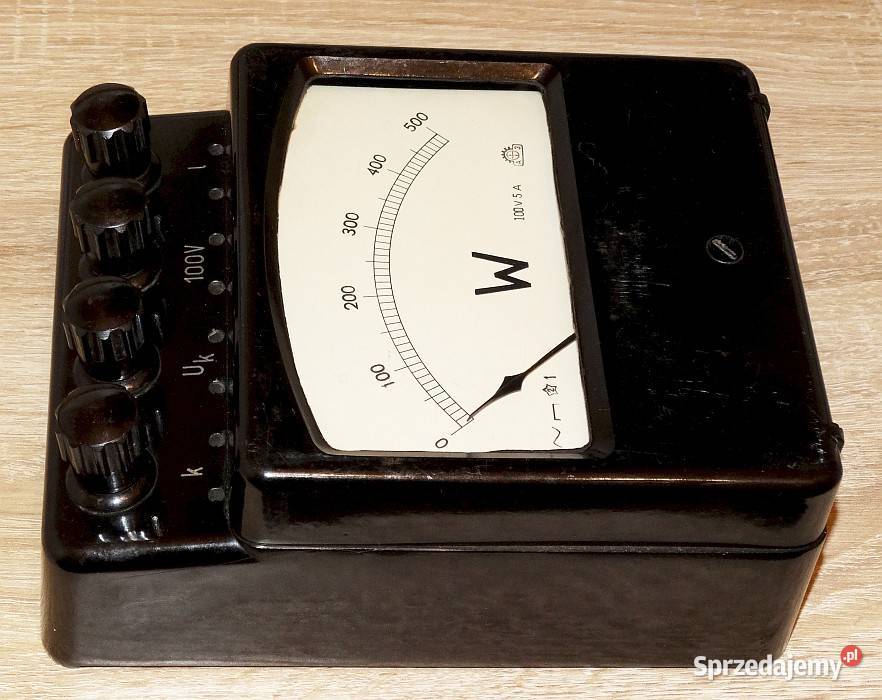 Miernik laboratoryjny watomierz analogowy 100 V Gliwice sprzedam