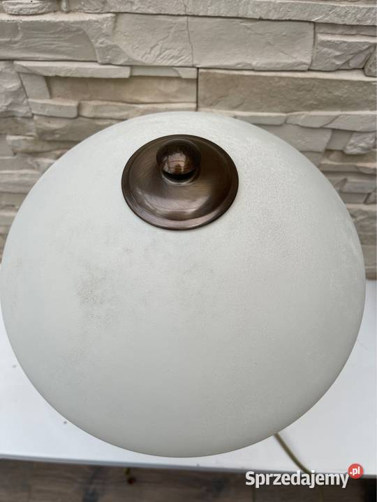 Piękna lampa metal szkło Bystrzyca Kłodzka