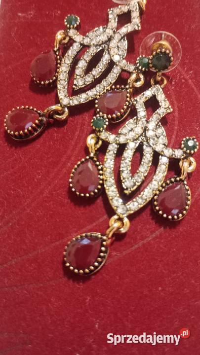 Piękne eleganckie kolczyki styl Osmański Białystok