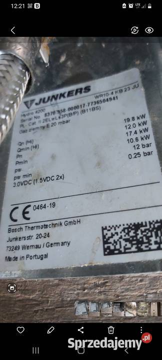 Junkers Hydro 4200 Podgrzewacz wody