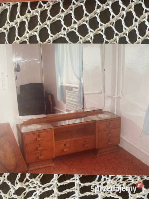 Lozko toaletka lustro sypialnia stolik nocny Poznań sprzedam