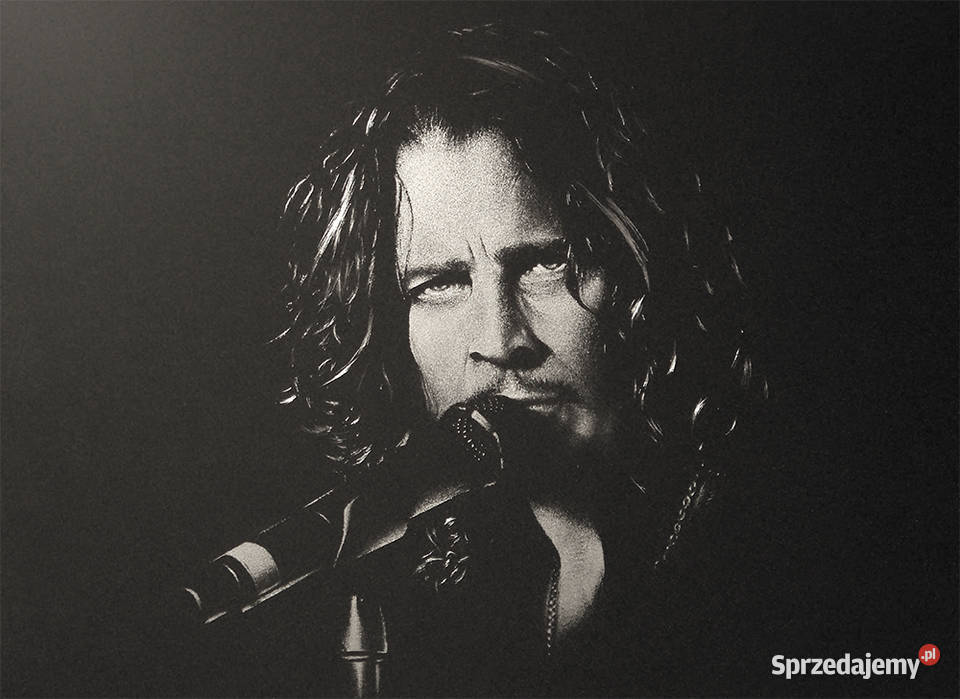 Ręcznie grawerowany w blasze Chris Cornell Sztuka współczesna
