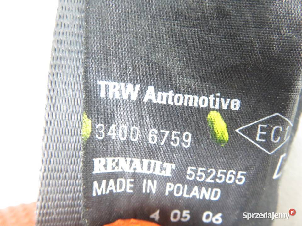 PAS PRAWY PRZEDNI RENAULT CLIO III 34006759 małopolskie