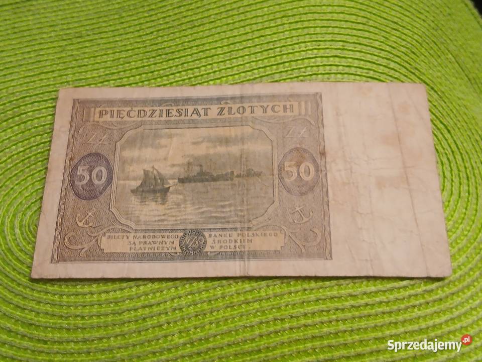 banknot polski 50 złotych z 1946r Łomża sprzedam