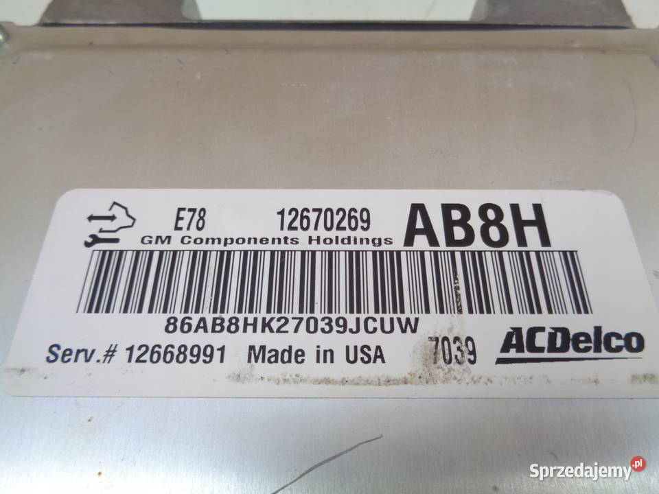 OPEL CORSA E STEROWNIK SILNIKA 12670269 AB8H Przemęt