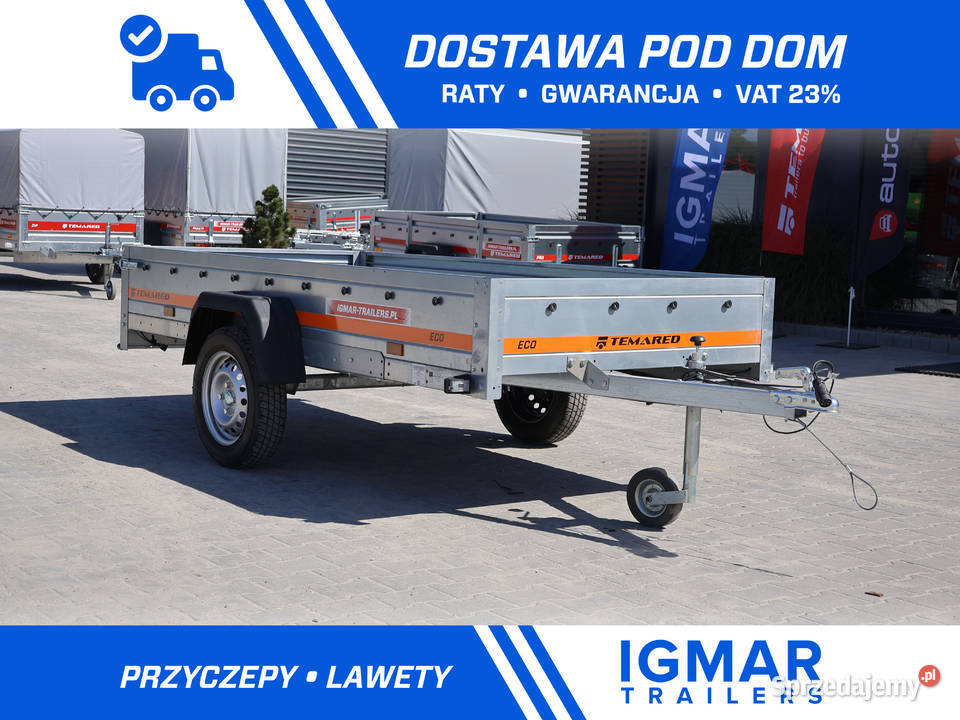 Przyczepa lekka TEMARED ECO 2612 burty 30 264 x Pozostałe Sosnowiec