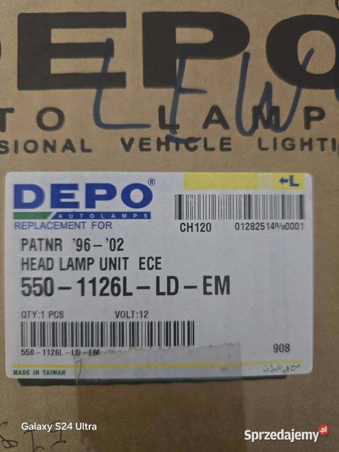 Reflektor przód prawy Peugeot Partner 9602 prawe Bytów