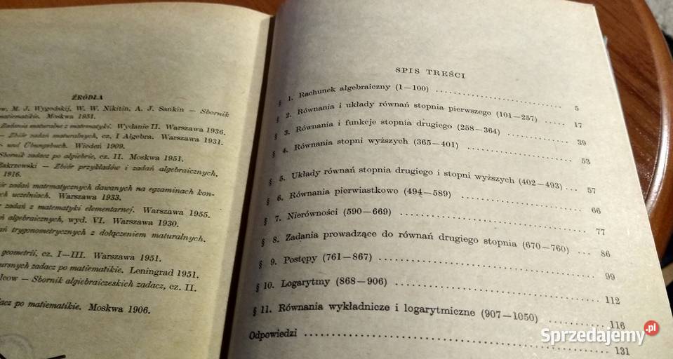 Zbiór zadań maturalnych część 1 algebra Gdańsk