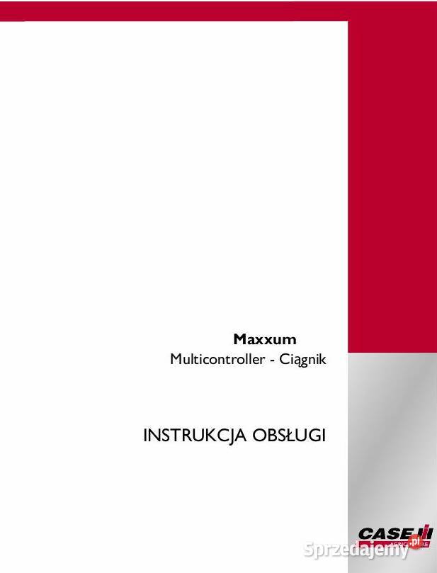 Instrukcja napraw Maxxum Case 5100 5140 katalog Szamotuły