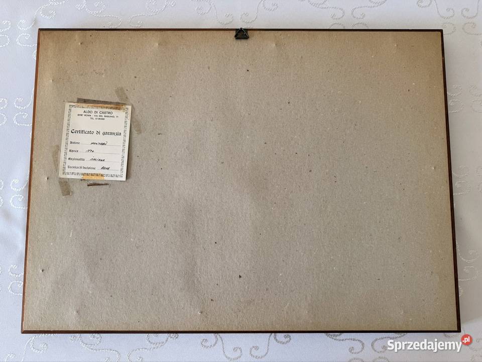 Antyczny Miedzioryt 1770 Rzym Veduta di S Antyki Czerwionka-Leszczyny