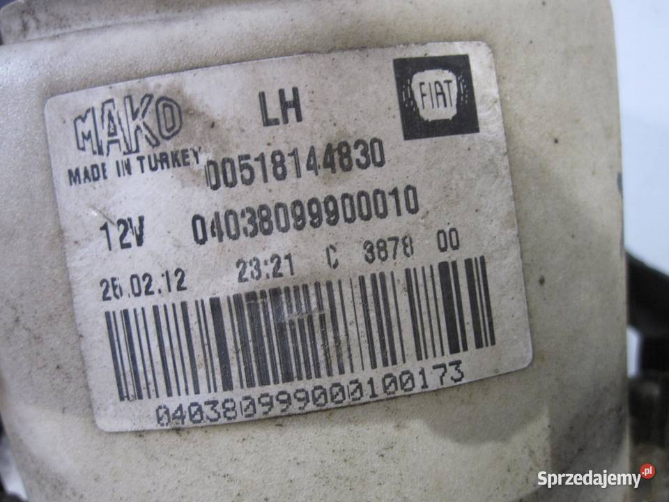 DOBLO II COMBO D 12r halogen lewy 00518144830 Lampy przeciwmgielne
