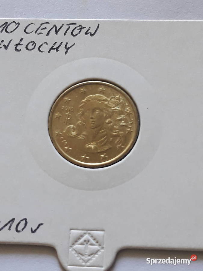 10 Eurocentów Włochy 2010 r UNC Konin