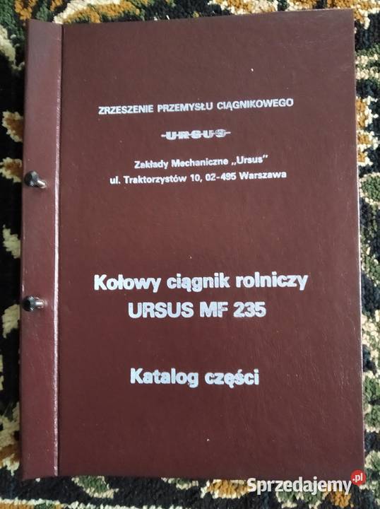 Katalog części MF 235 wydanie 1986 lubelskie Lublin