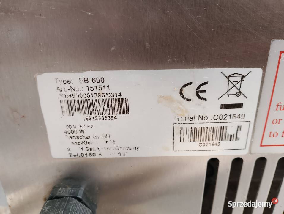 Salamander BARTSCHER EB600 Wrocław