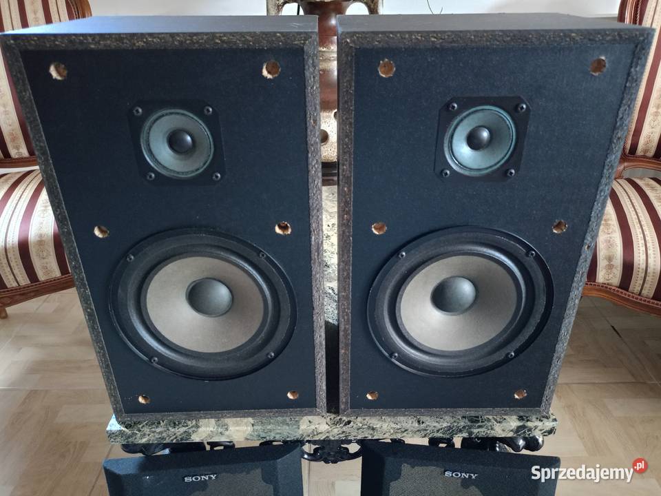 Kolumny SONY 60 Watt 6 Ohm Vintage Słuchawki i głośniki Drawski Młyn