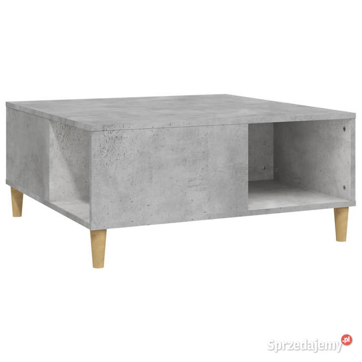Stolik kawowy szarość betonu 80x80x365 WM821096 mazowieckie