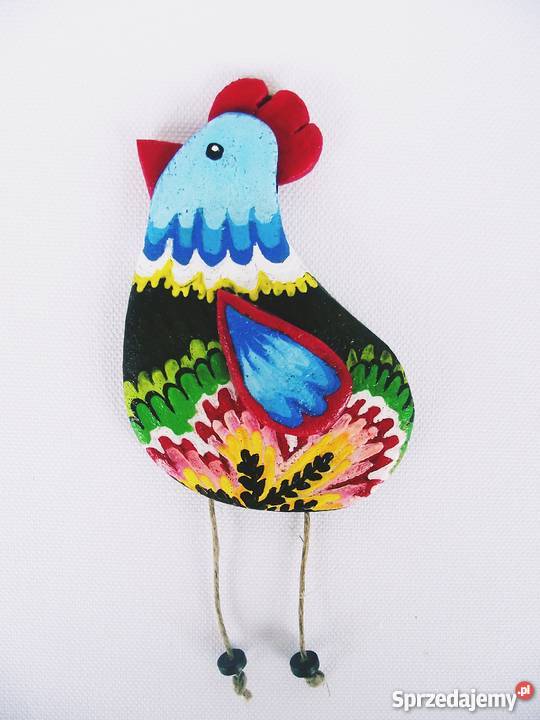 Ozdoby kurki na Wielkanoc rękodzieło wielokolorowy Katowice sprzedam