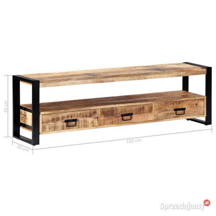 Szafka pod telewizor 150 x 30 x 45 lite drewno Warszawa