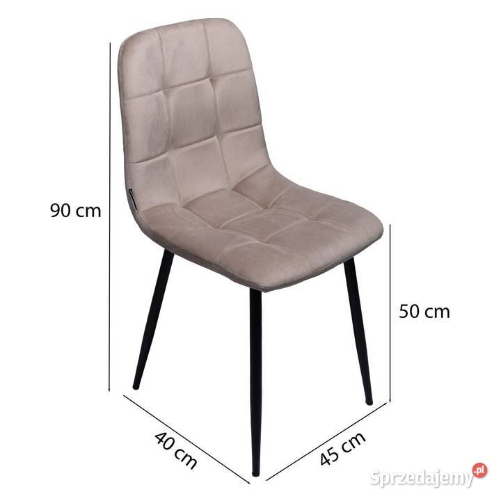 Krzesło tapicerowane welurowe do salonu jadalni wielkopolskie Poznań
