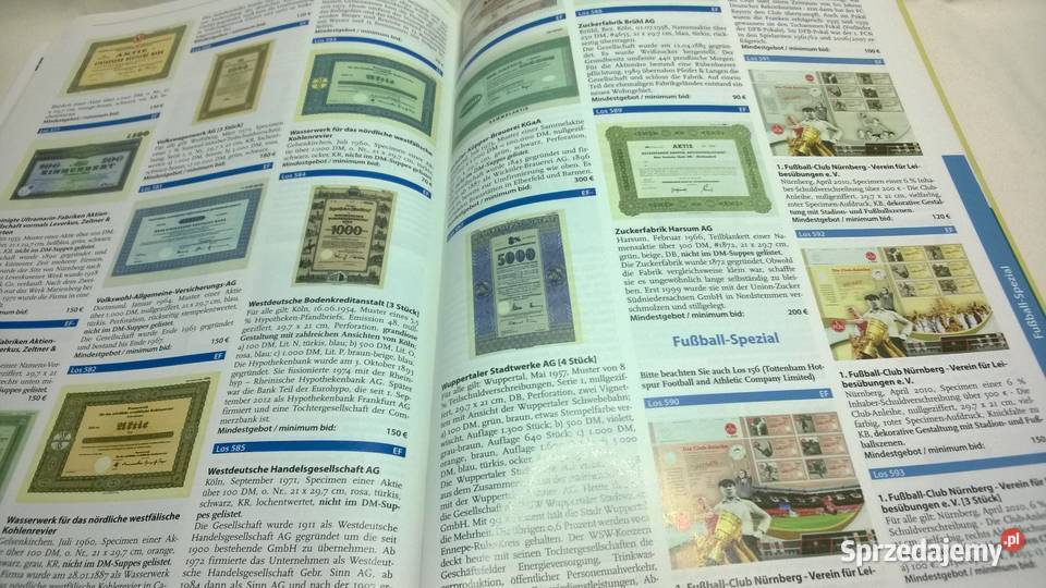 katalog aukcyjny papierów wartościowych 54 Warszawa sprzedam