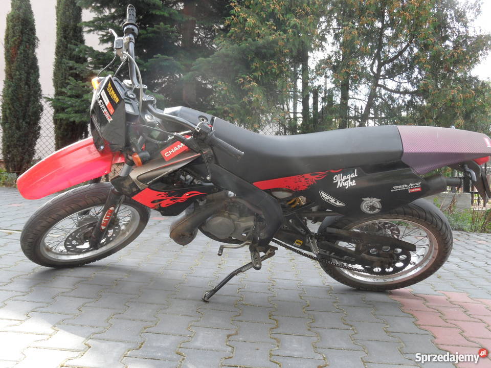 Derbi Senda 50 Xrace 2010r Supermoto zamiana na łańcuch sprzedam