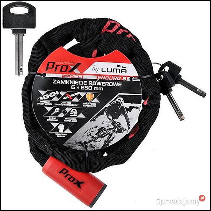 Zapięcie do roweru ProX ENDURO 6x850mm Łańcuch Warszawa