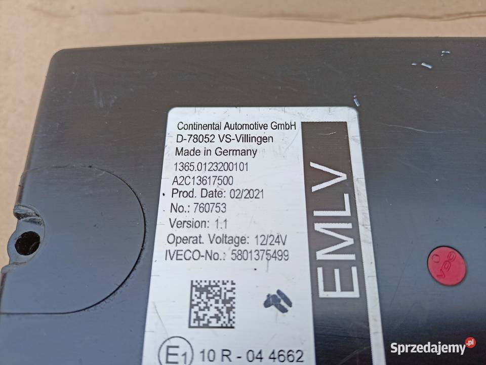KOMPUTER MODUŁ ECU 5801375499 IVECO DAILY Sulechów