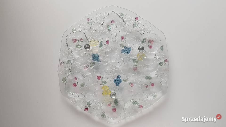 Patera Poziomki Strawberry na nóżkach kolorowe Dąbrowa Górnicza