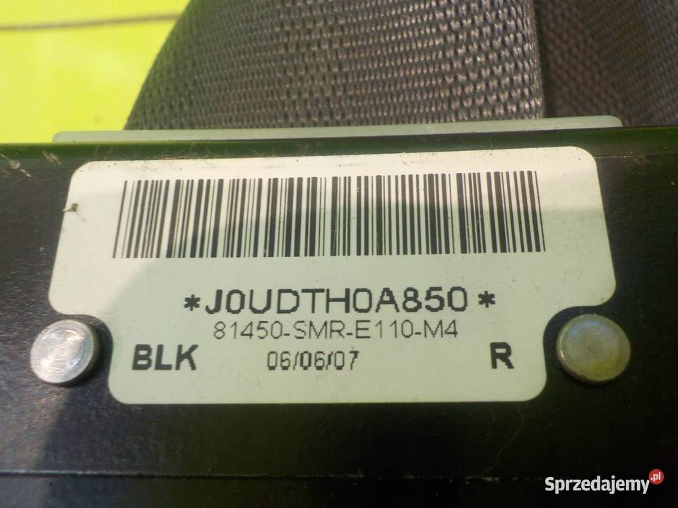 VOLVO V60 I S60 II 11r pas bezpieczenstwa prawy osobowe Suków