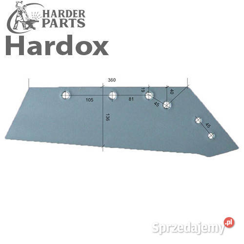 Lemiesz 300hektarów HARDOX DW435SP części do Suwałki